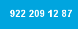 922 209 12 87 922 209 12 87